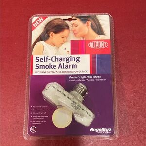 Self-Charging Smoke Alarm - White